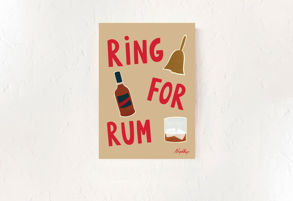 Ring for Rum A3 Print